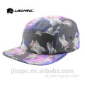 cetak kucing topi datar snapback hiphop warna-warni